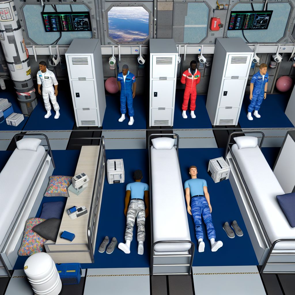 Image demonstrating Crew Quarters in the space industry context