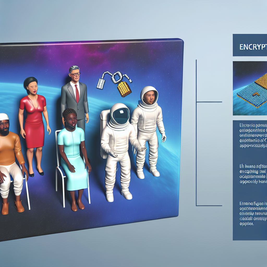 Image demonstrating Encryption in the space industry context