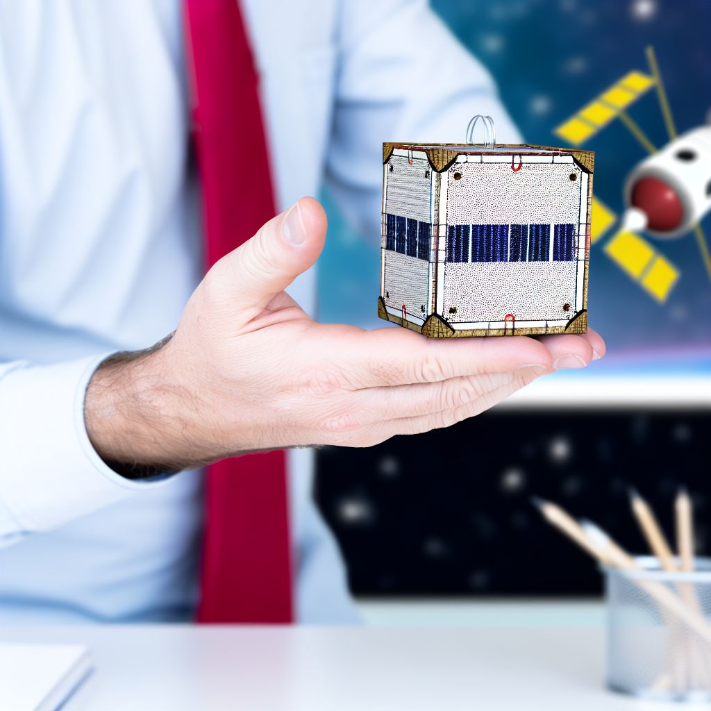 Image demonstrating PocketQube in the space industry context