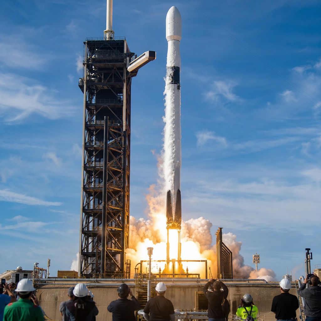 SpaceX Falcon 9 Image demonstrating SpaceX Falcon 9 in the space industry context